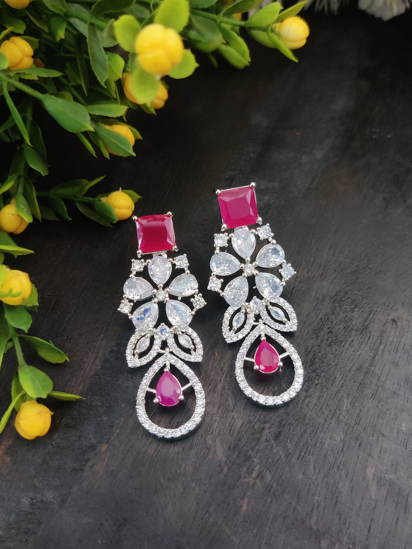 अमेरिकन डायमंड नेकलेस सेट