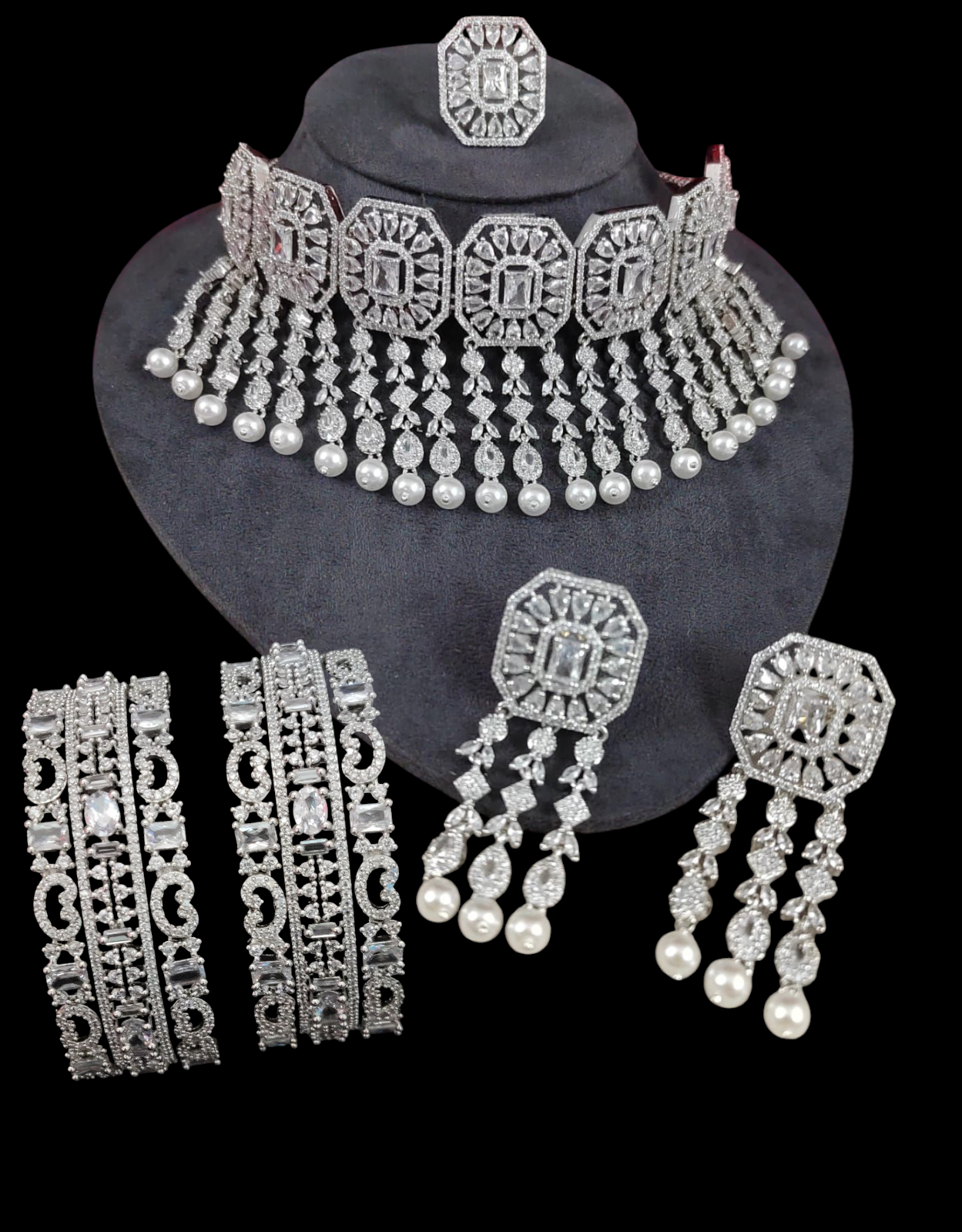 American Diamond Jewellery Combo