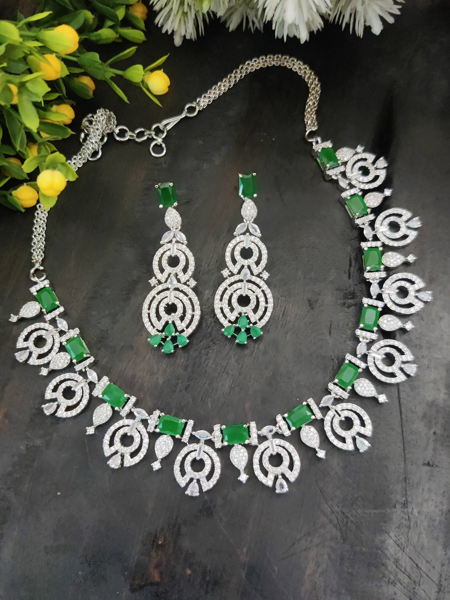 American Diamond Necklace Set