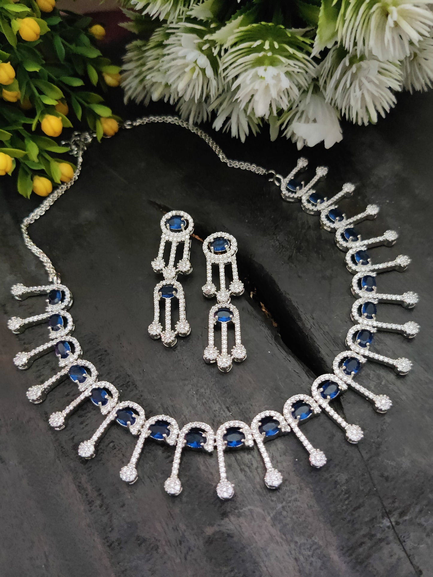 American Diamond Necklace Set