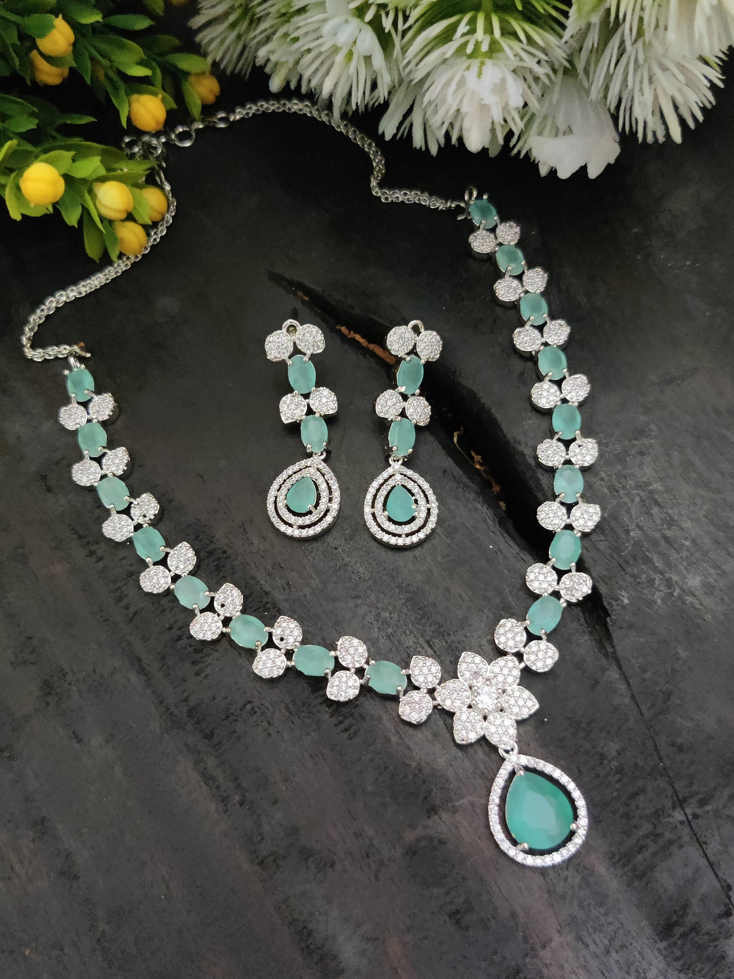 American Diamond Necklace Set