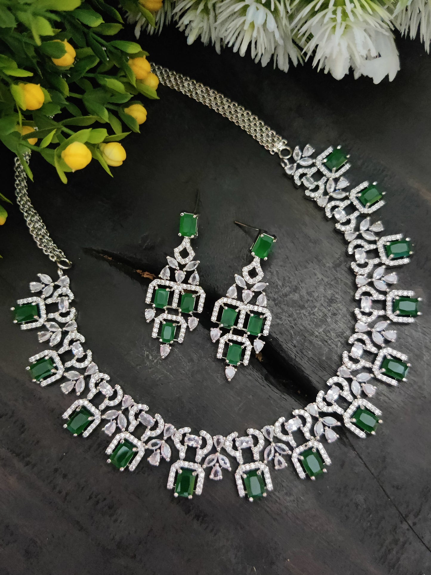 American Diamond Necklace Set