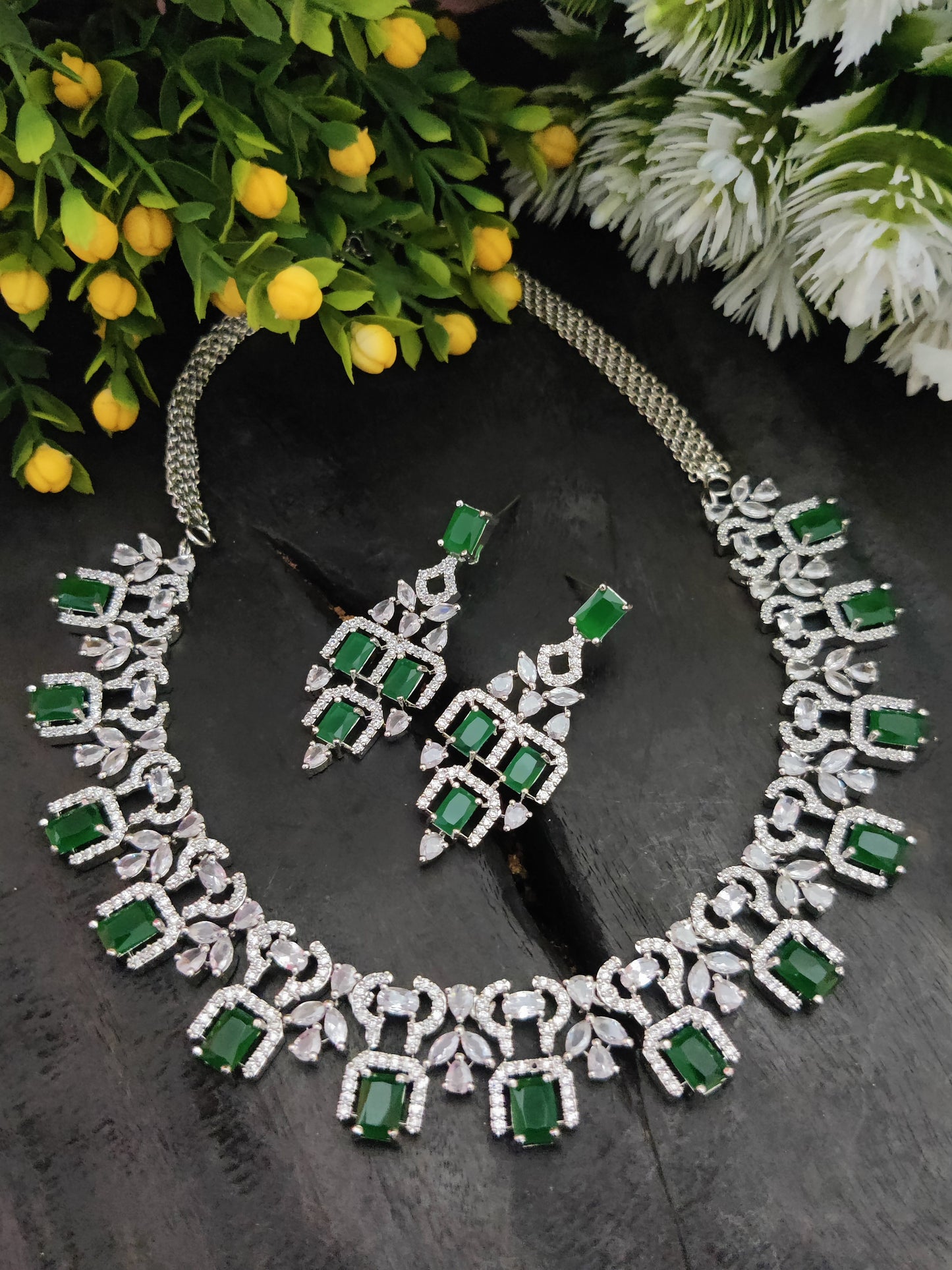 American Diamond Necklace Set