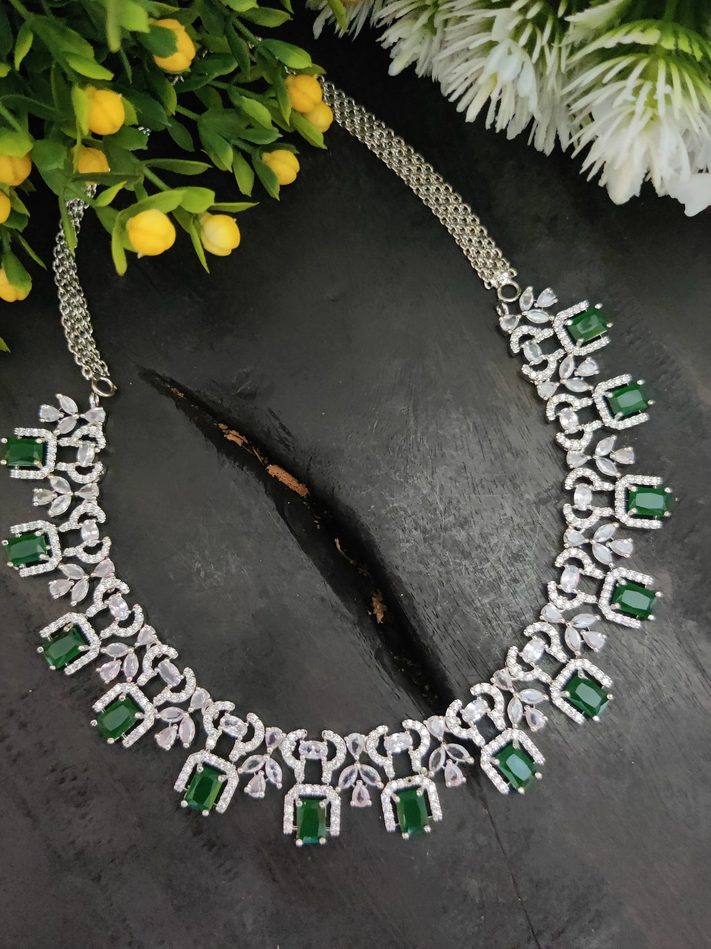 American Diamond Necklace Set