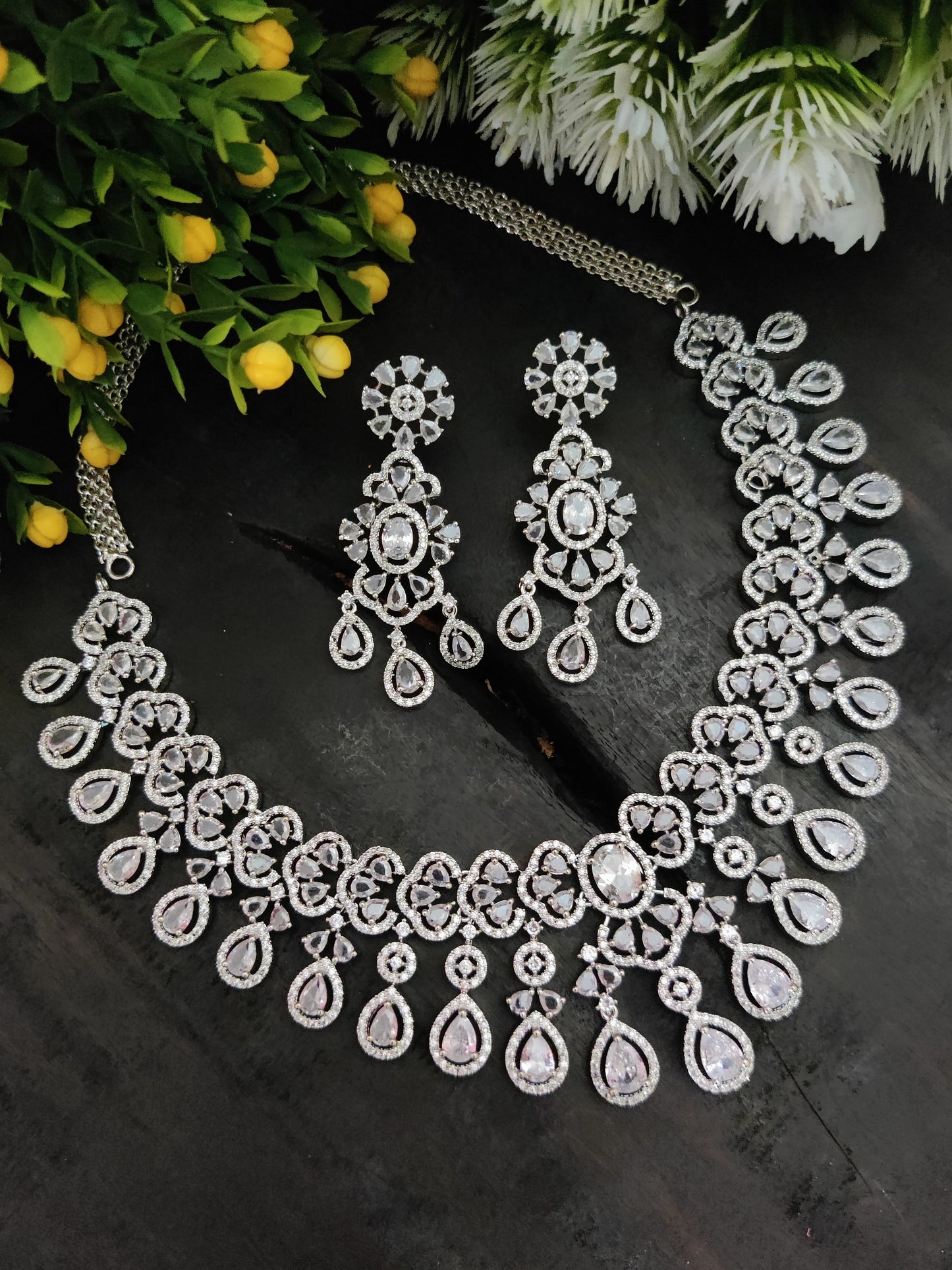 American Diamond Necklace Set