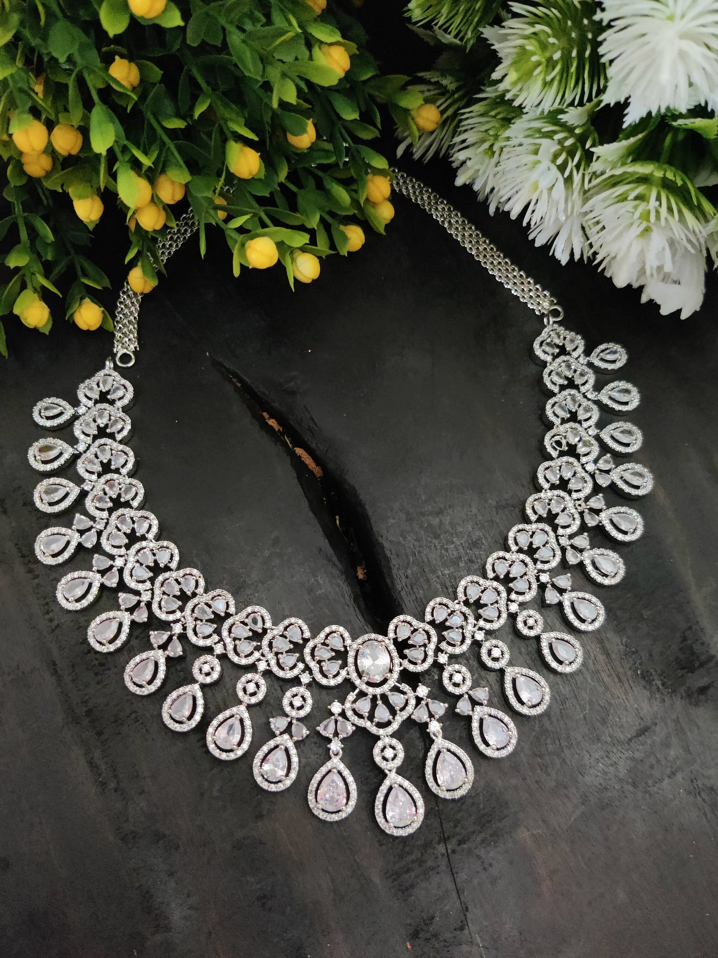 American Diamond Necklace Set