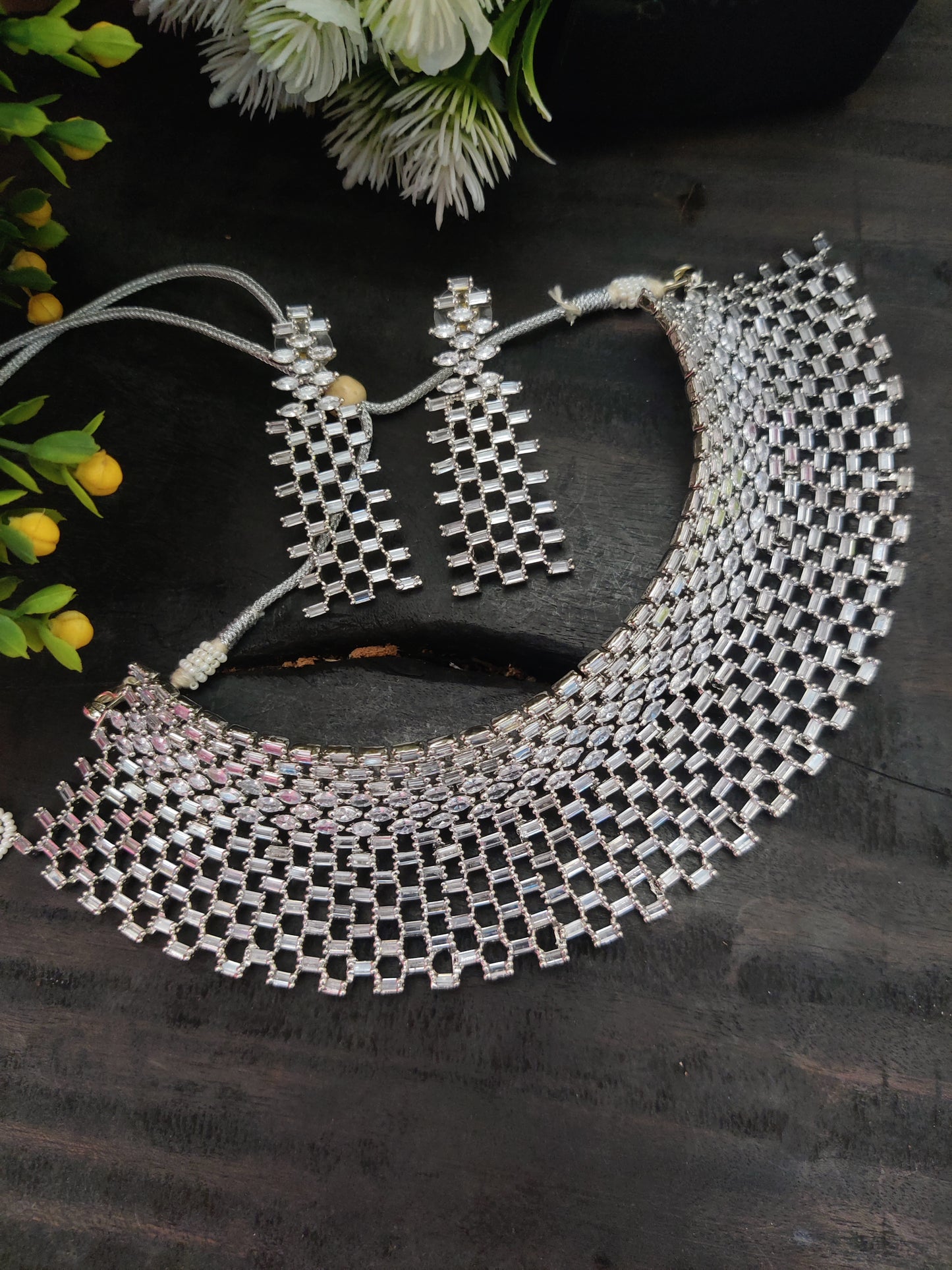 American Diamond Necklace Set