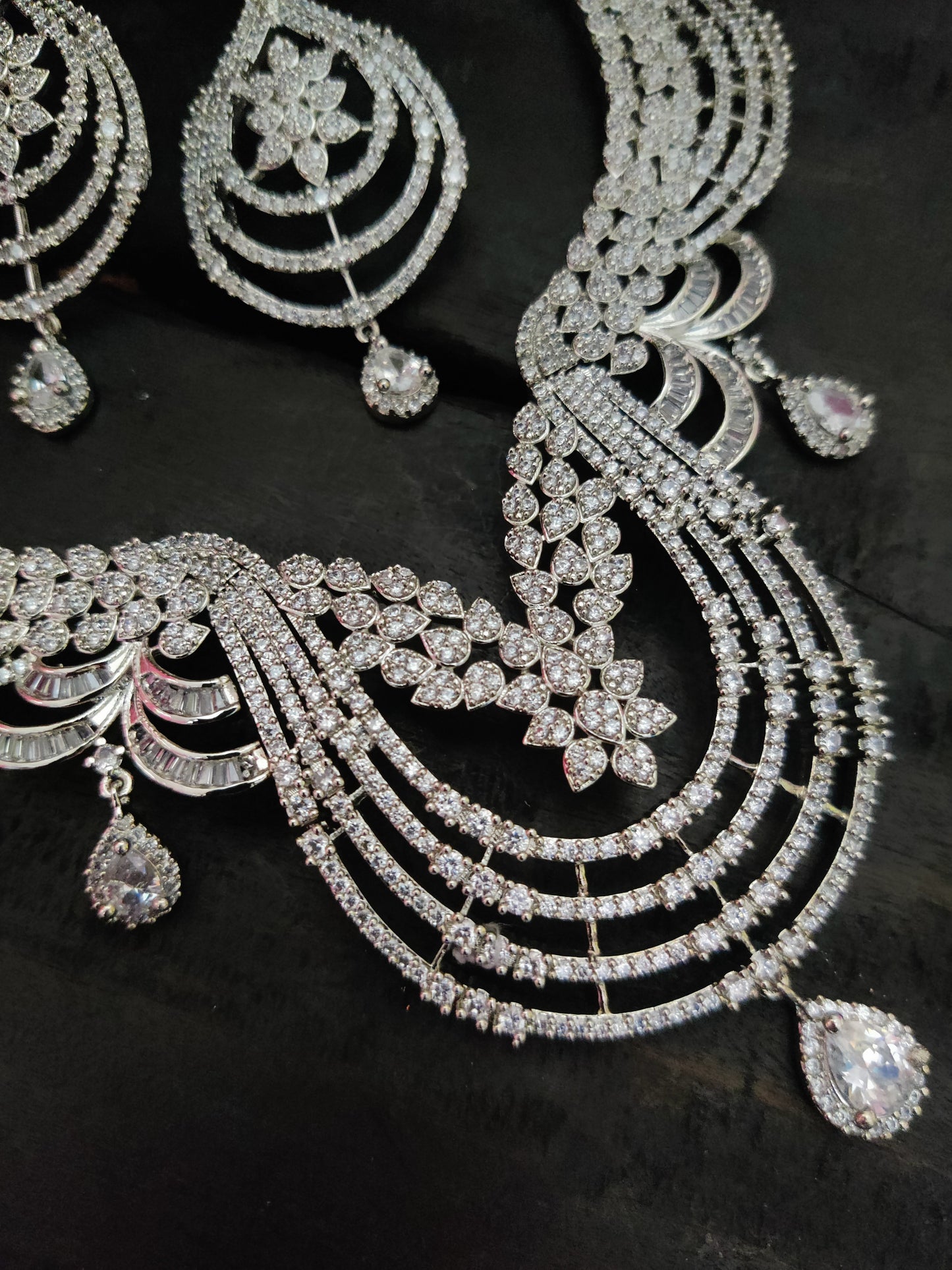 American Diamond Necklace Set