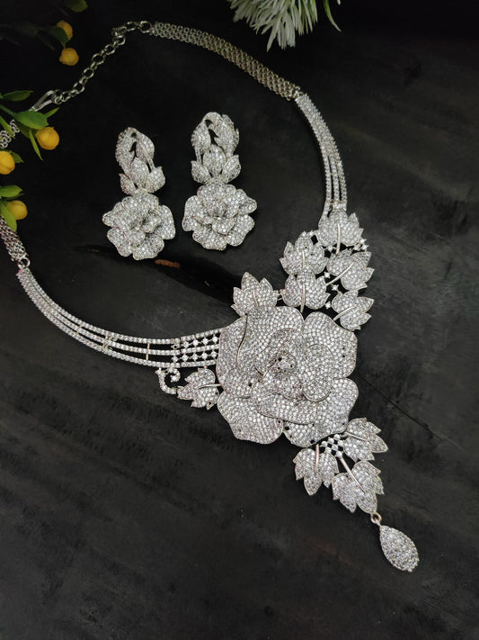 American Diamond Necklace Set