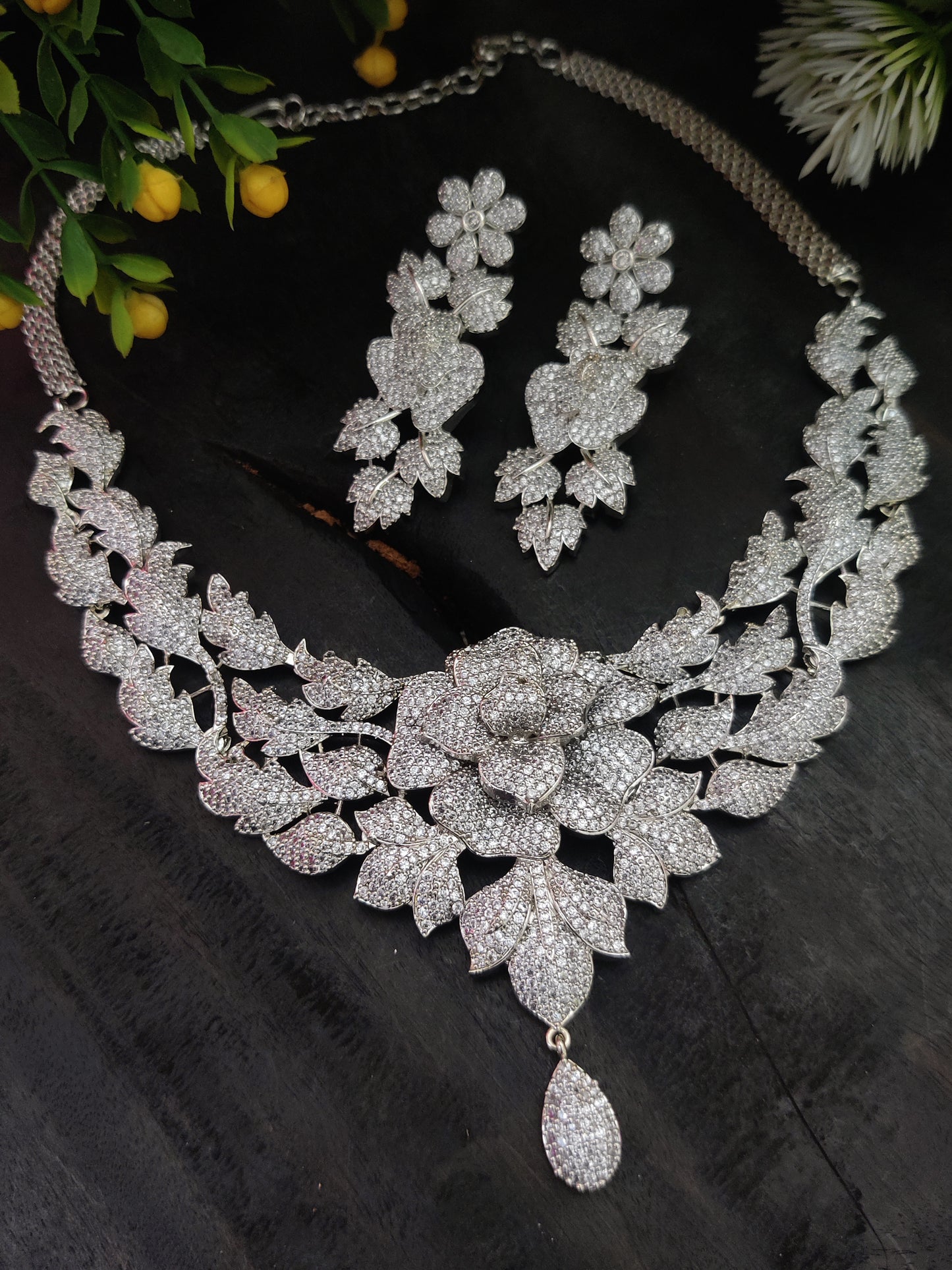 American Diamond Necklace Set