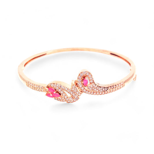 Rose Gold Plated Cubic Zircon Bracele