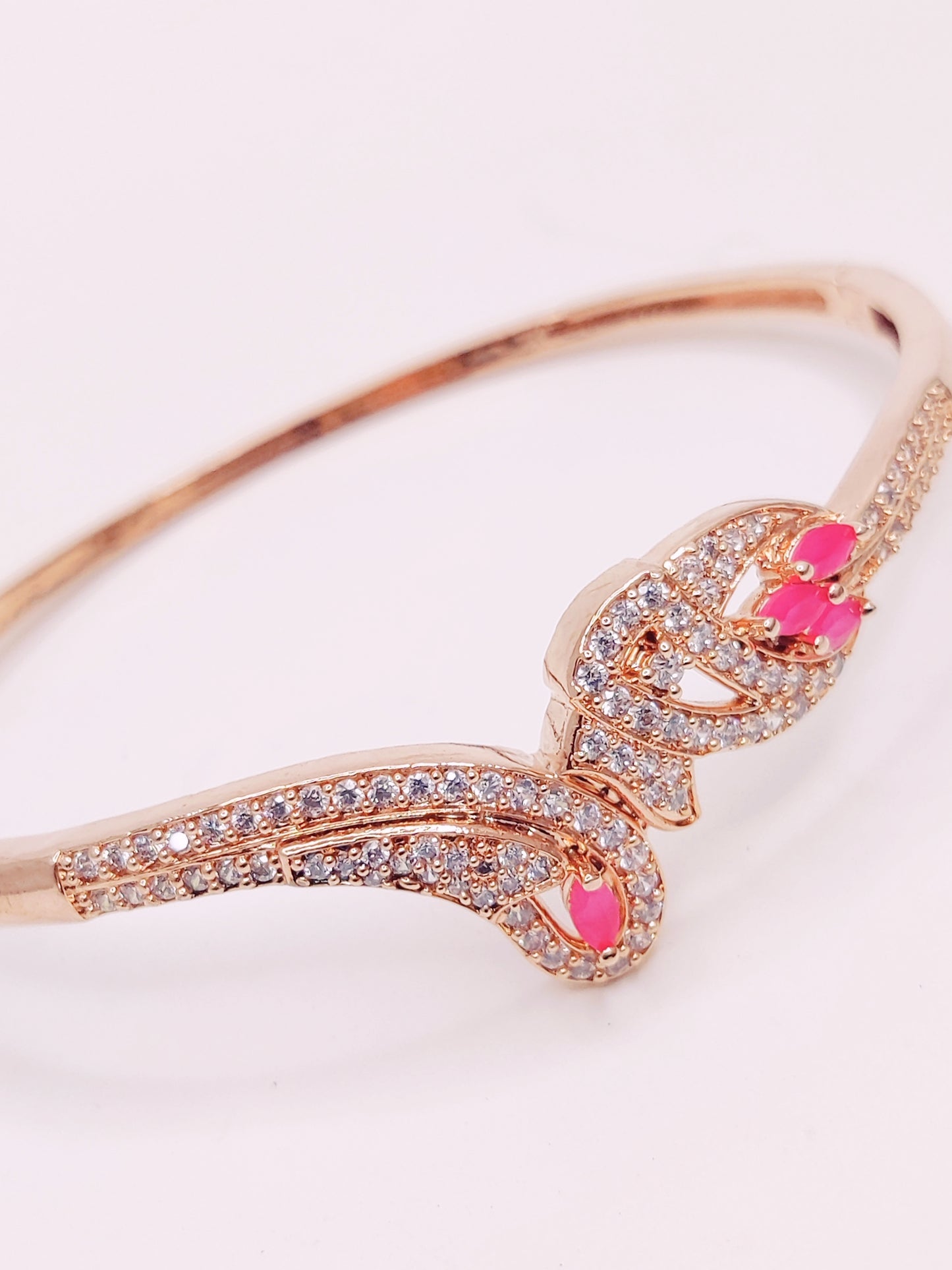 Rose Gold Plated Cubic Zircon Bracele