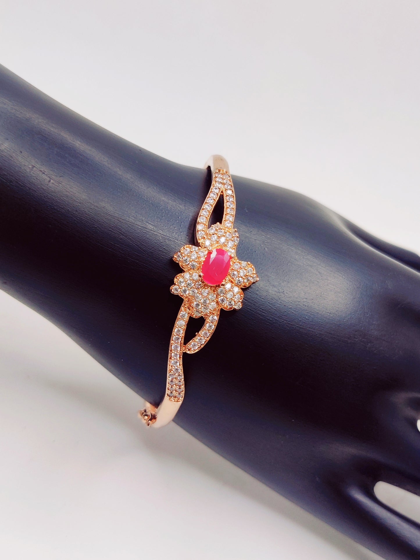 Rose Gold Plated Cubic Zircon Bracelet