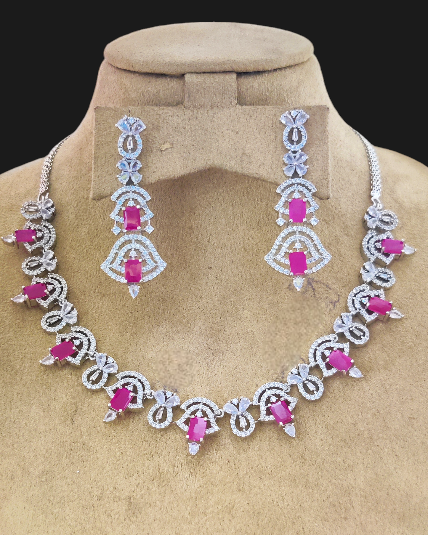 American Diamond Necklace Set