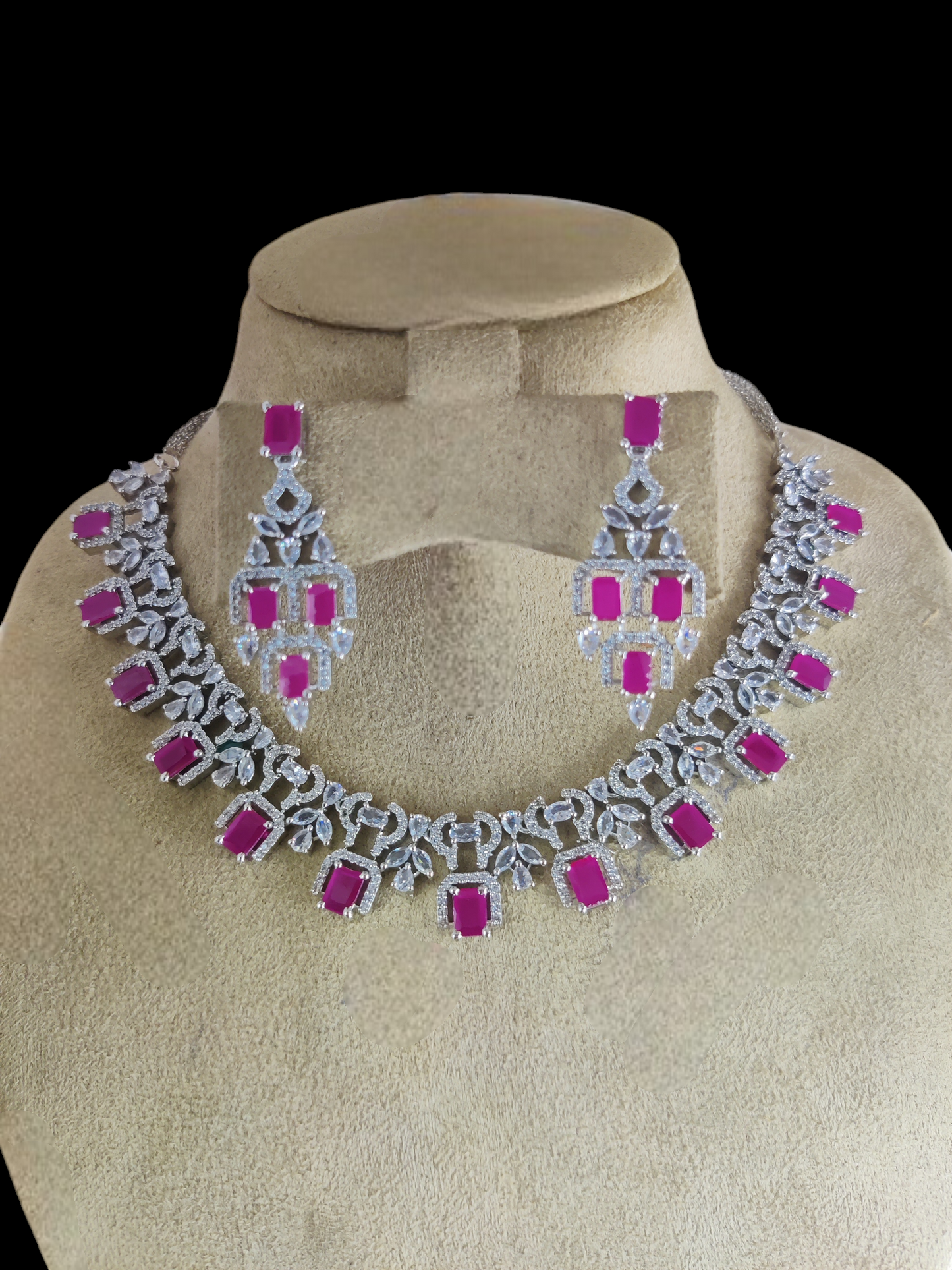 American Diamond Necklace Set