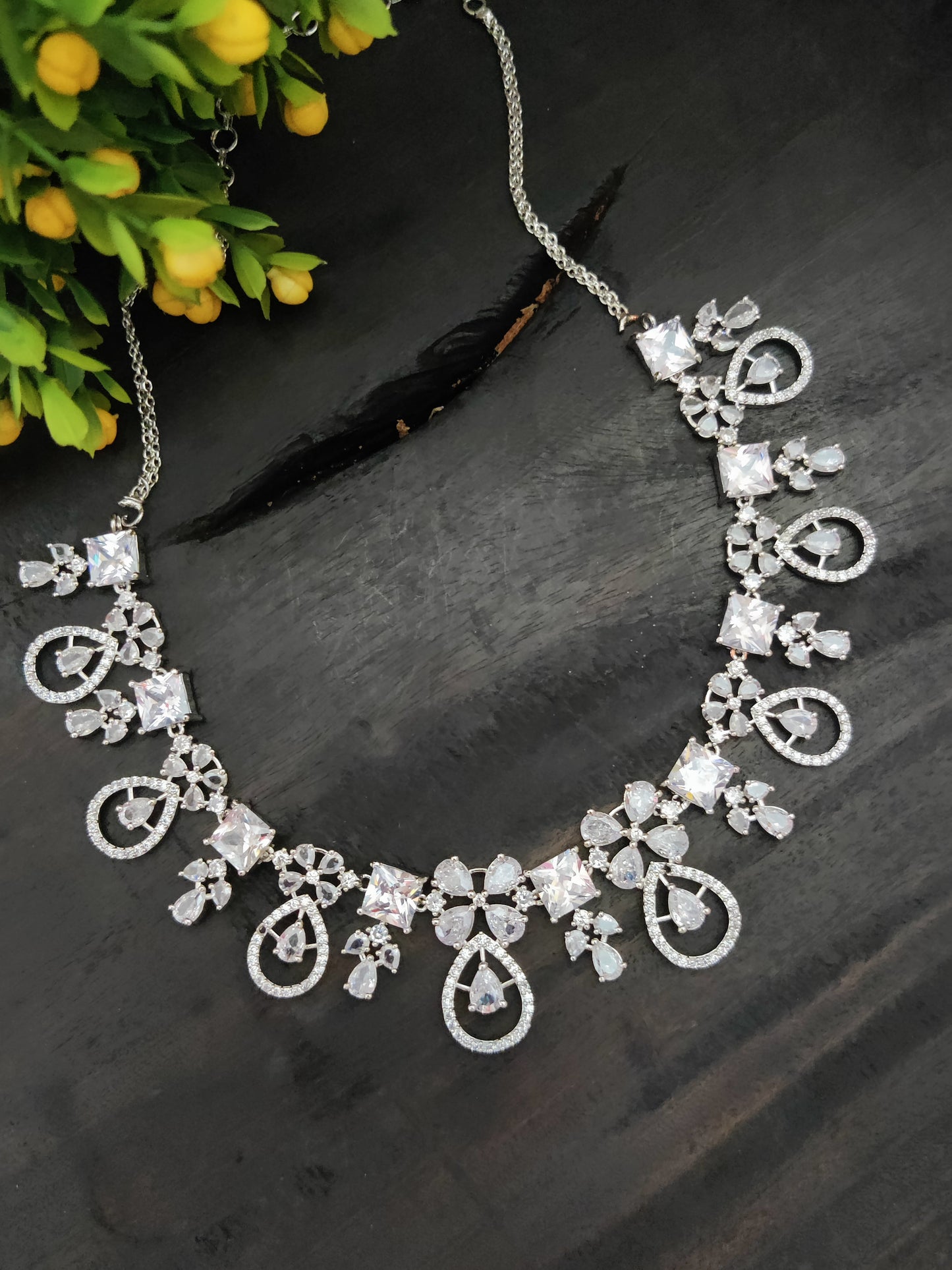 American Diamond Necklace Set