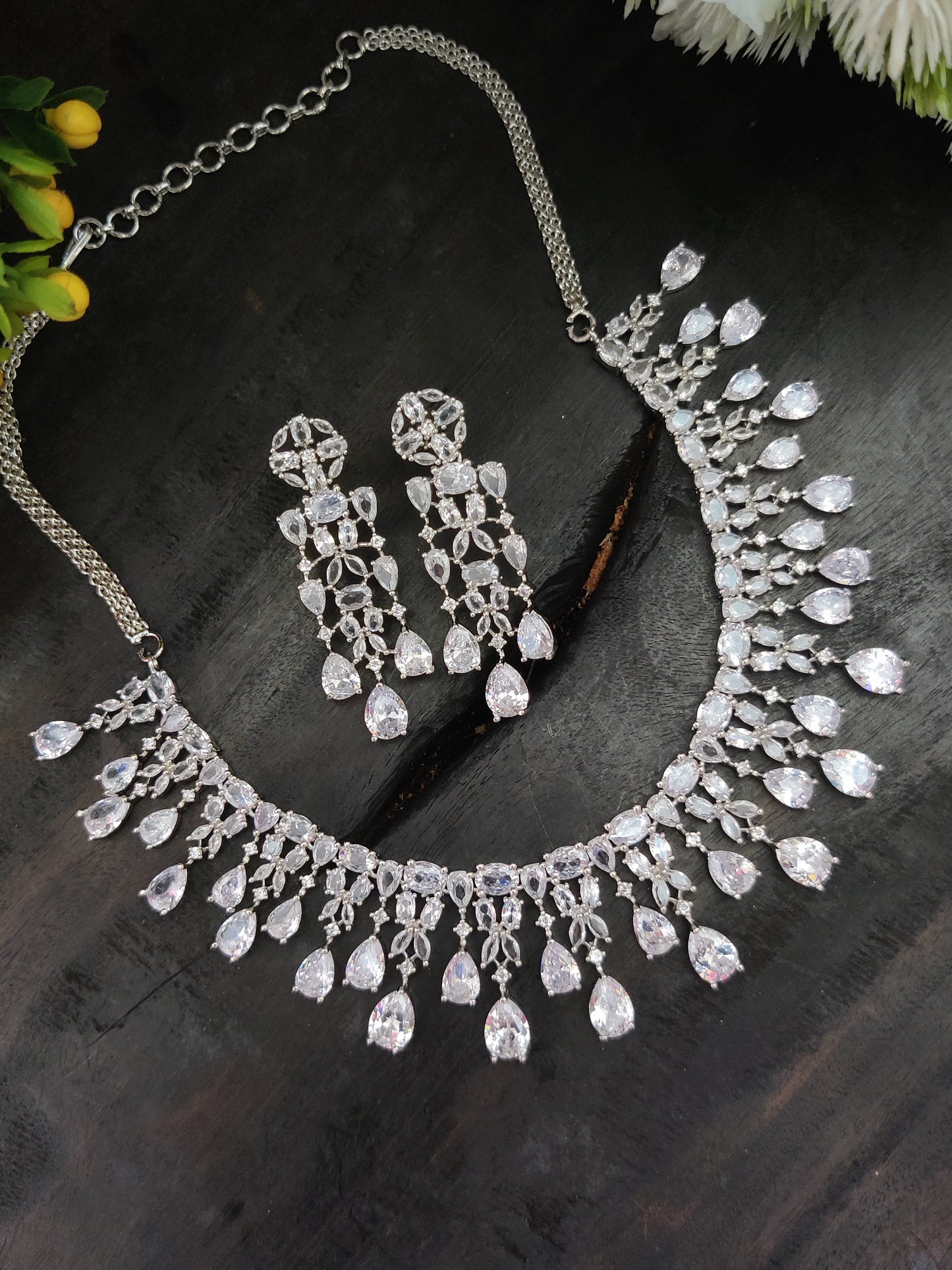 American Diamond Necklace Set