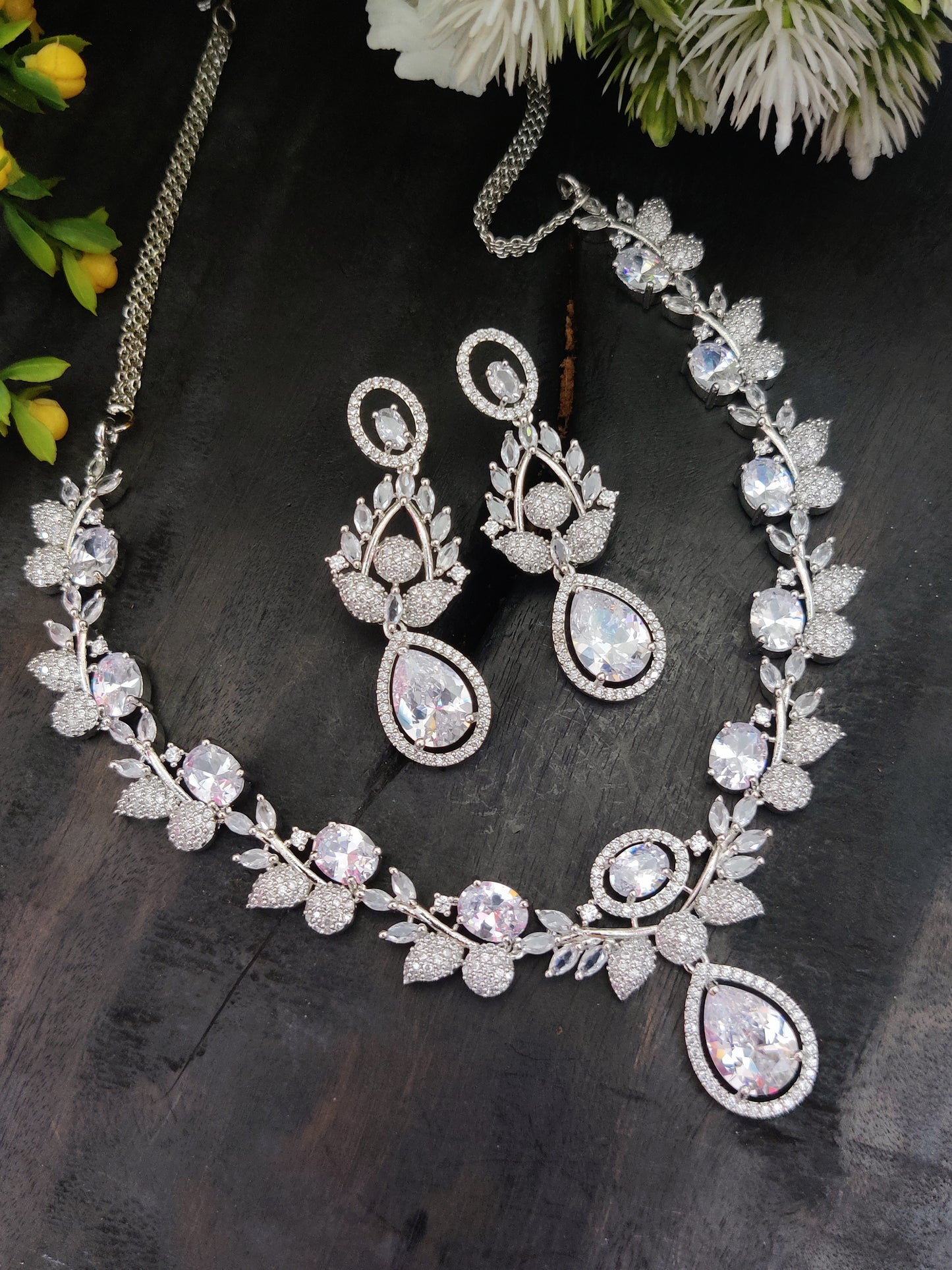 American Diamond Necklace Set