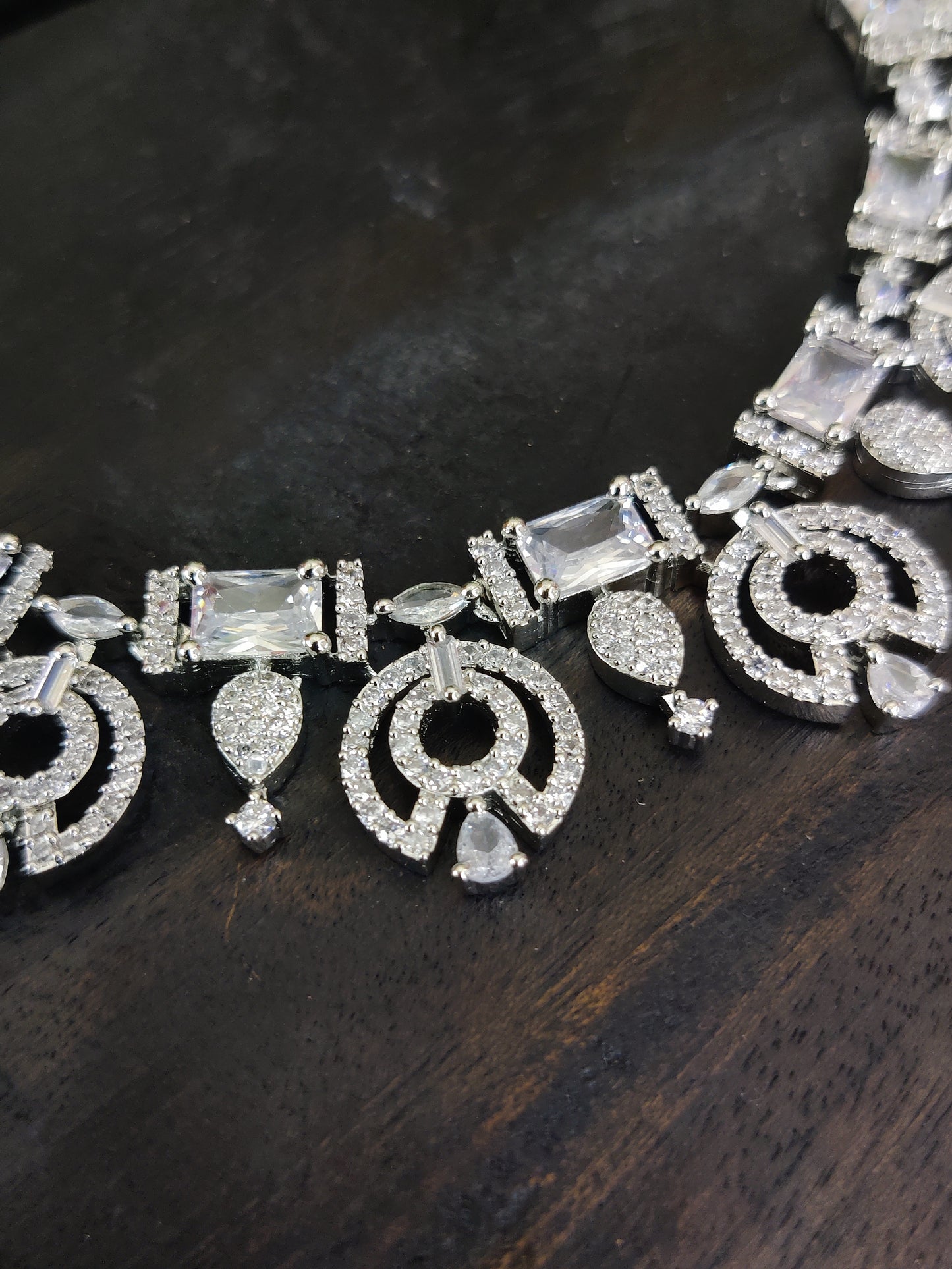 American Diamond Necklace Set