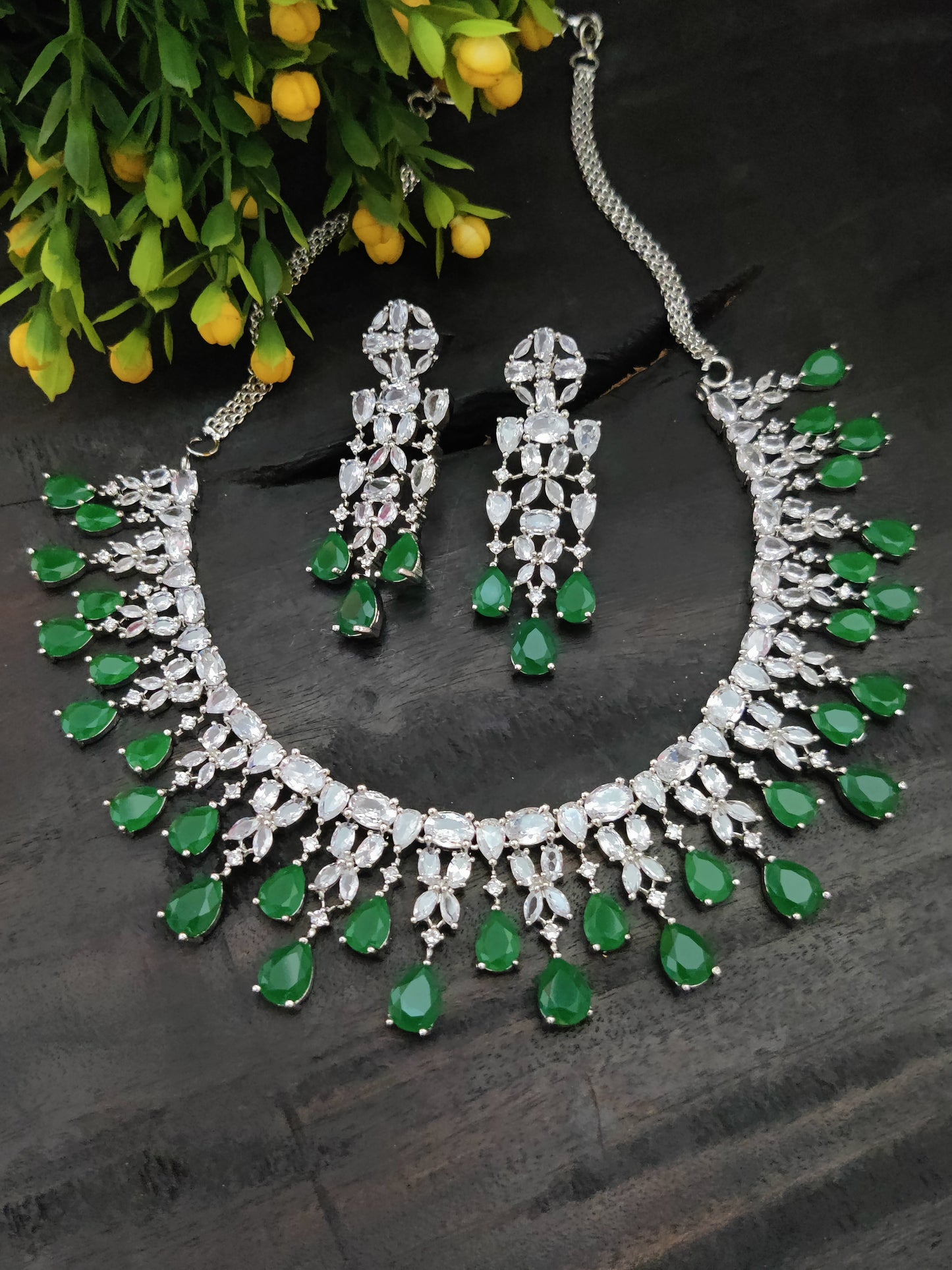 American Diamond Necklace Set