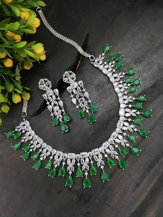 American Diamond Necklace Set