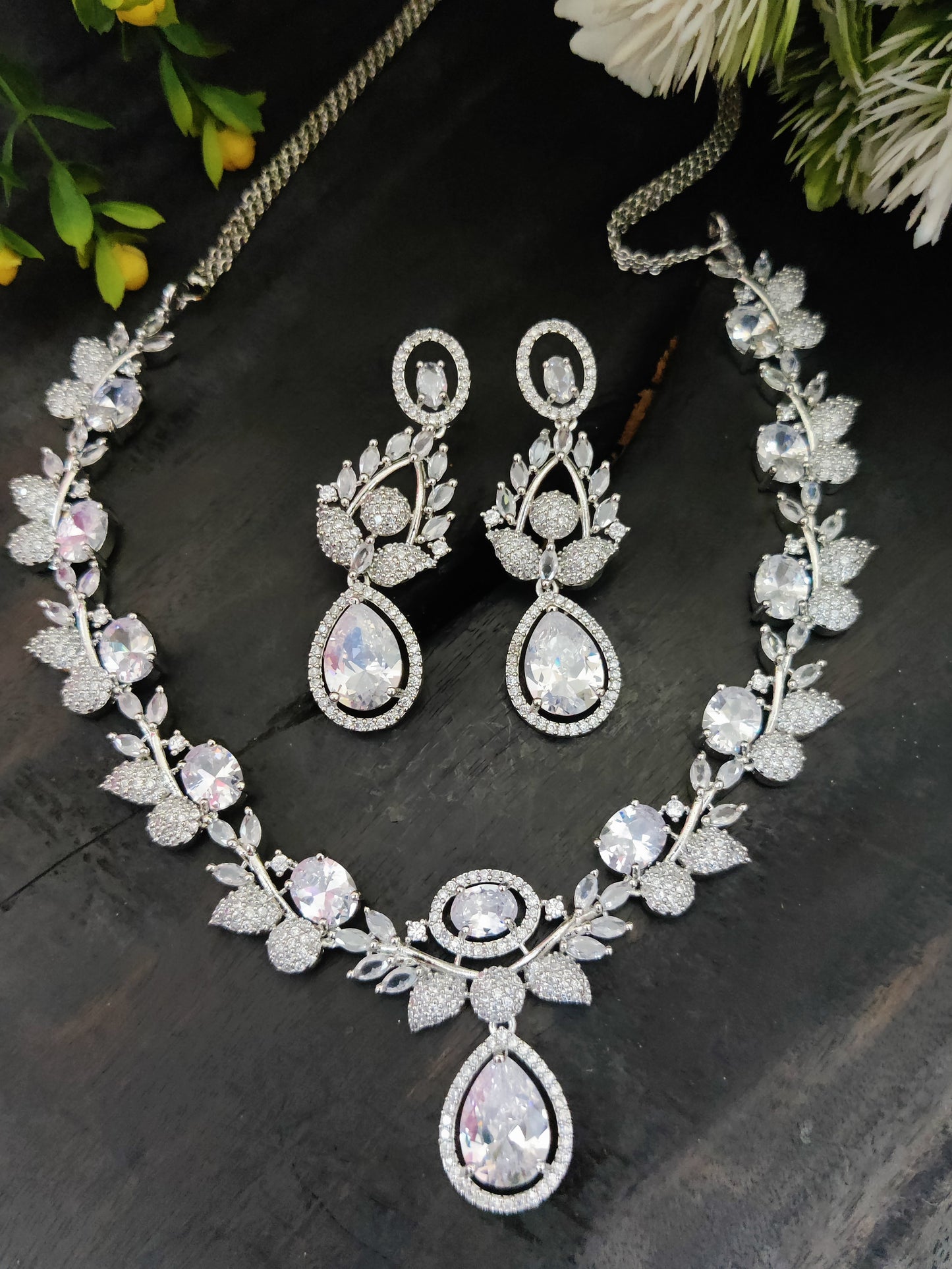 American Diamond Necklace Set