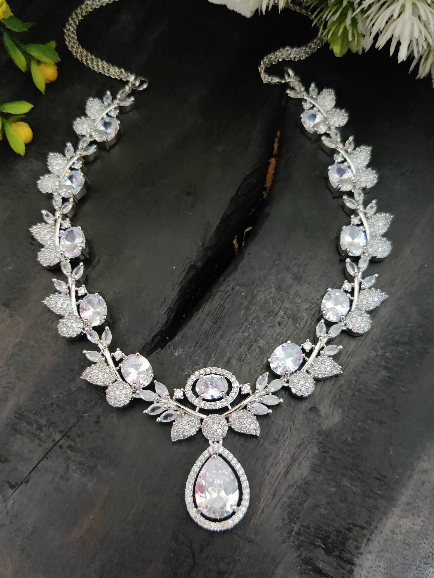 American Diamond Necklace Set